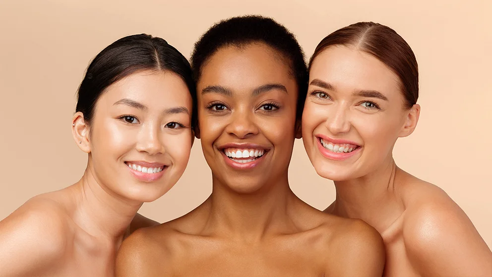 ragazze con diversi fototipi di pelle